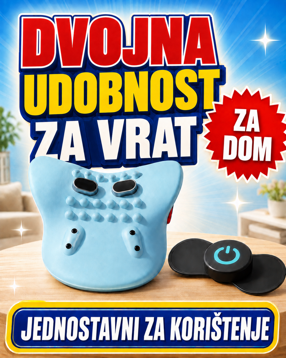 Cervion Pro uređaj za vrat s daljinskim upravljačem