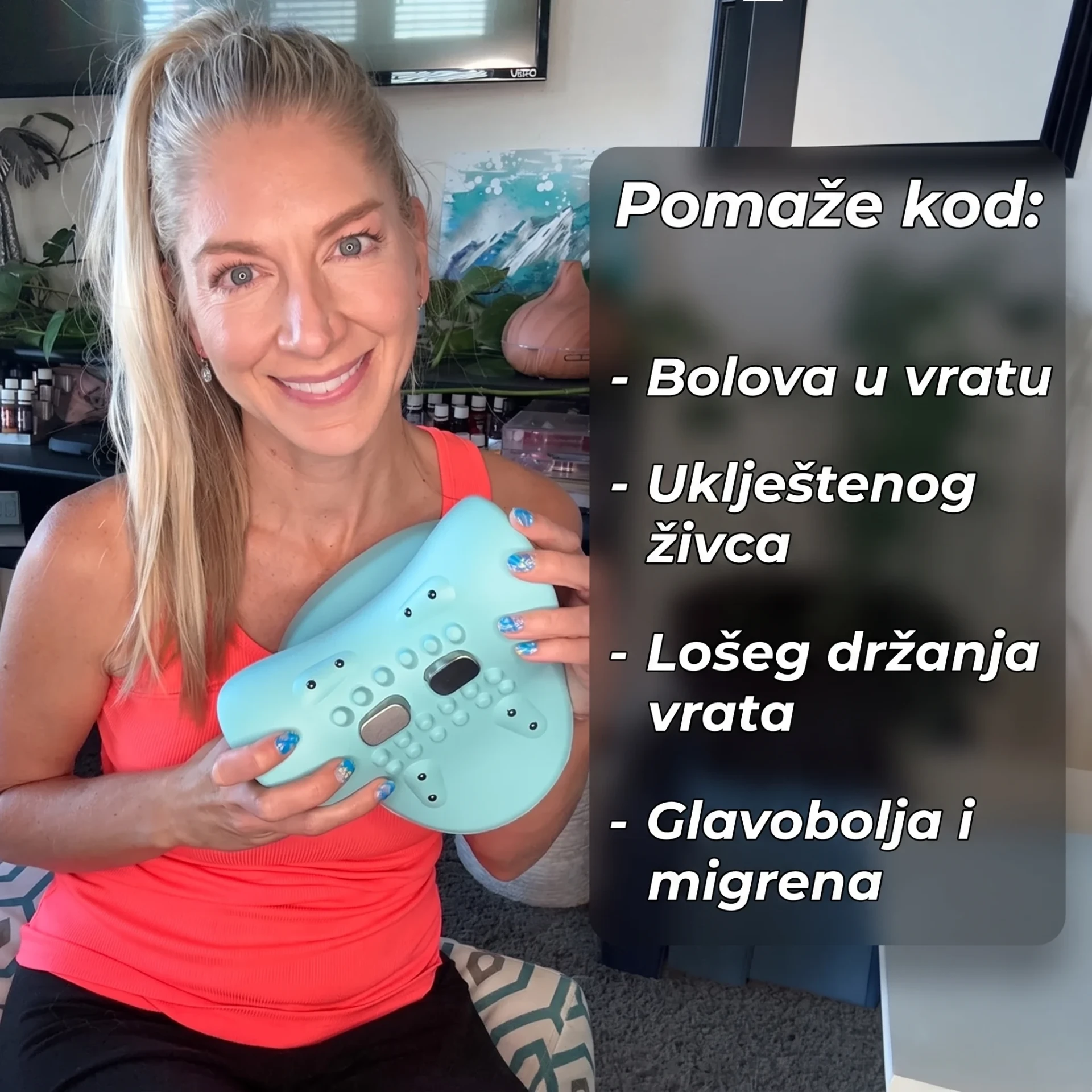 Cervion Pro uređaj za vrat u rukama korisnice