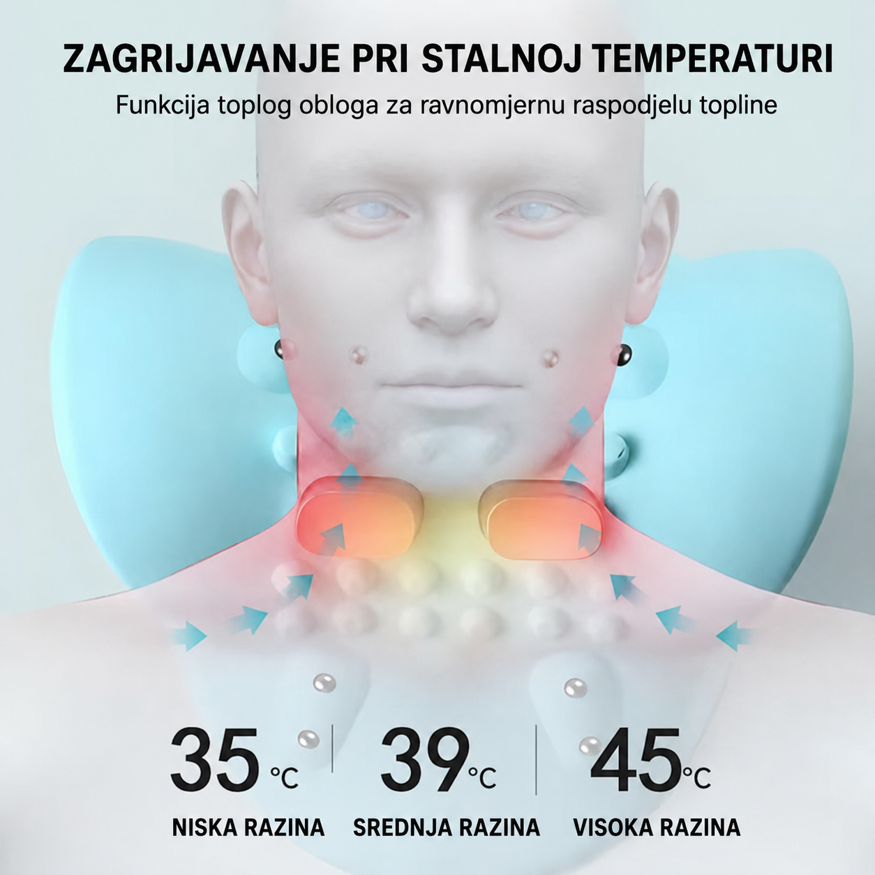 Cervion Pro zagrijavanje pri stalnoj temperaturi: 35, 39 i 45 stupnjeva